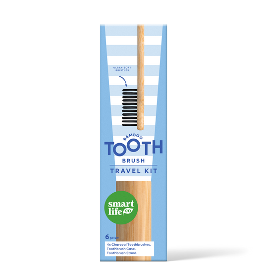 Bamboo Toothbrush Travel Kit 6-pack