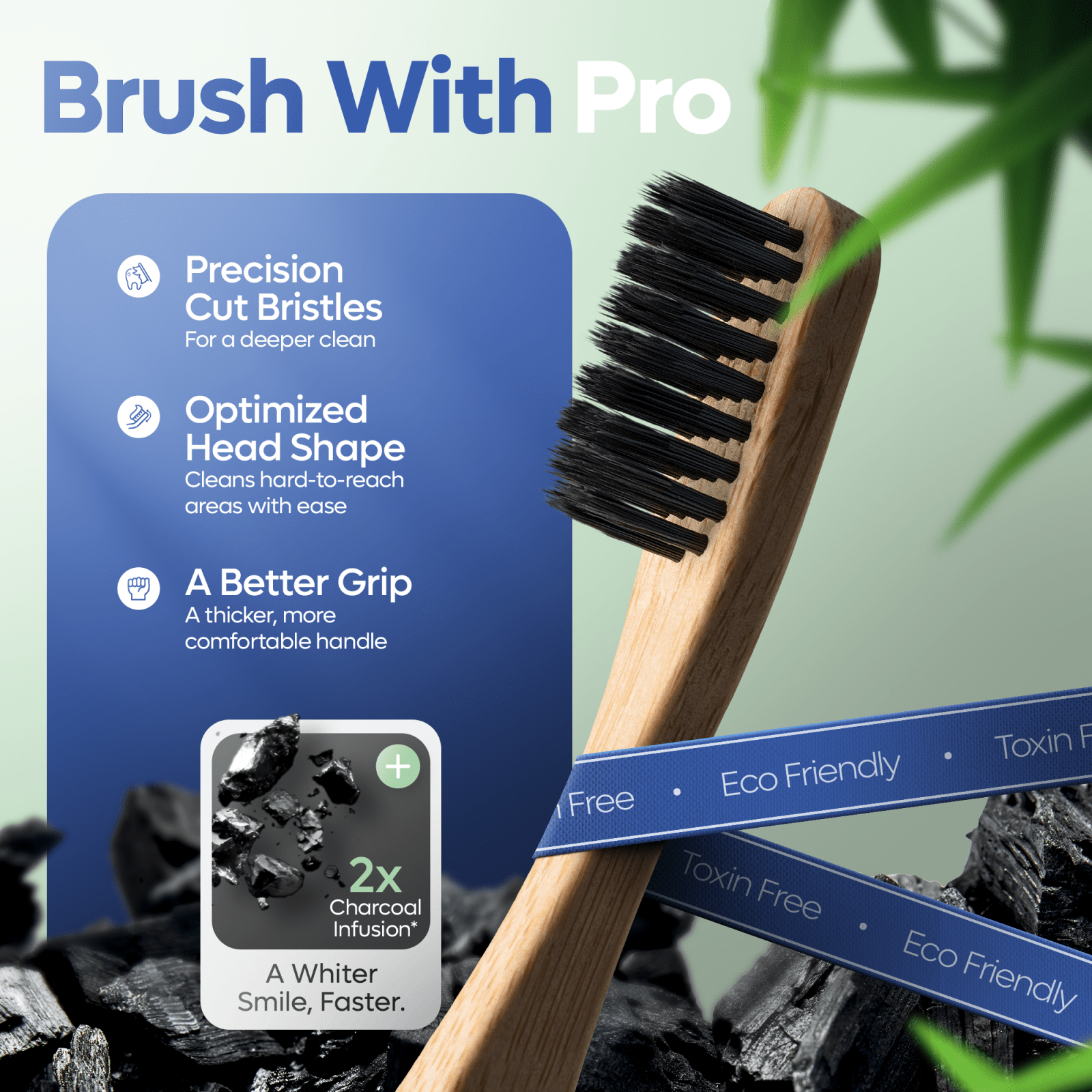 bamboo toothbrush all natural biodegradable