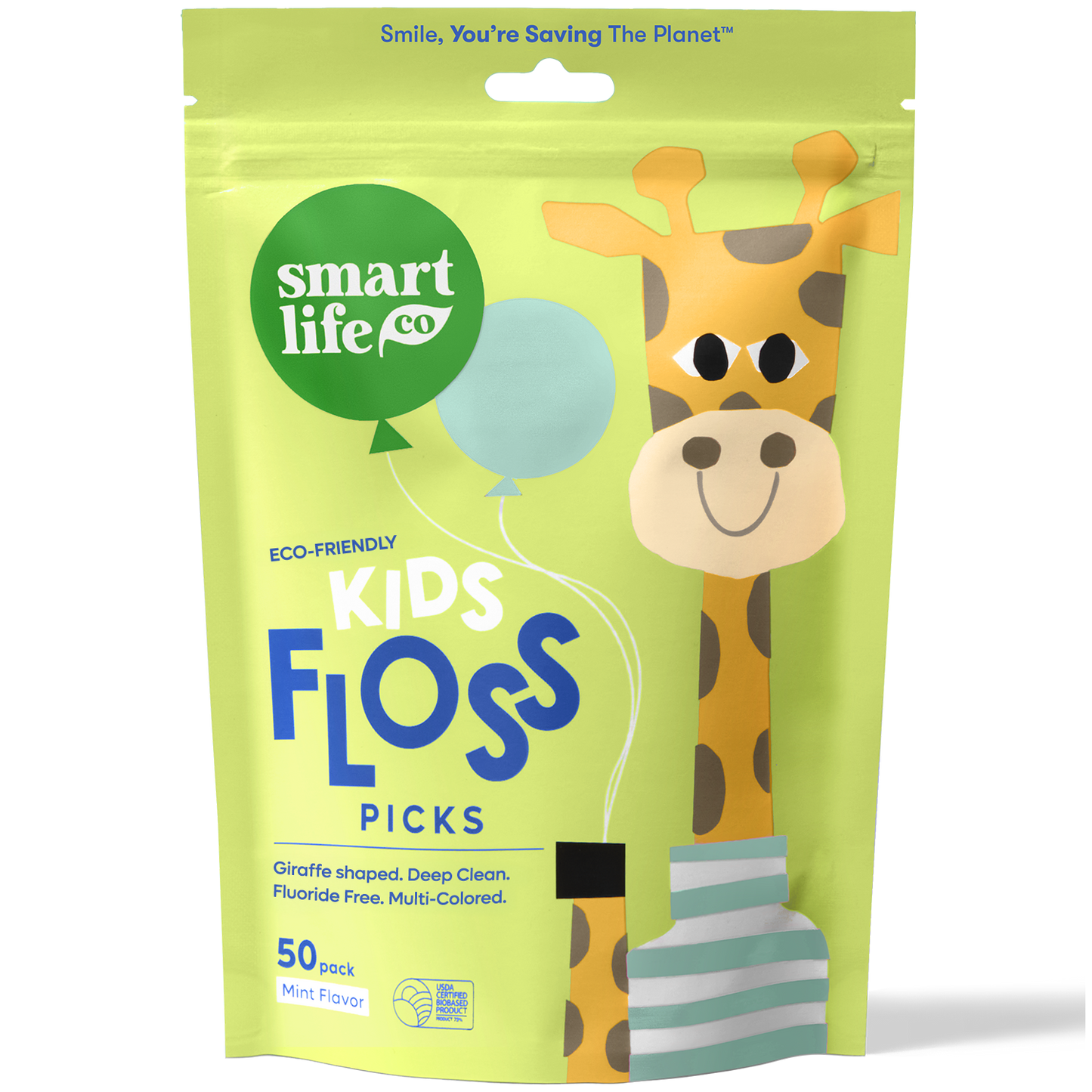 biodegradable kids flossers mint
