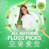 Biodegradable Dental Floss Picks (Unflavored) - SmartLifeco, var_pack_of_4