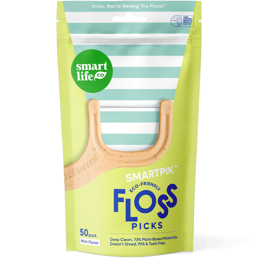 biodegradable floss picks mint flavored