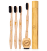 Bamboo Toothbrush Travel Kit (4 Pack) - SmartLifEco